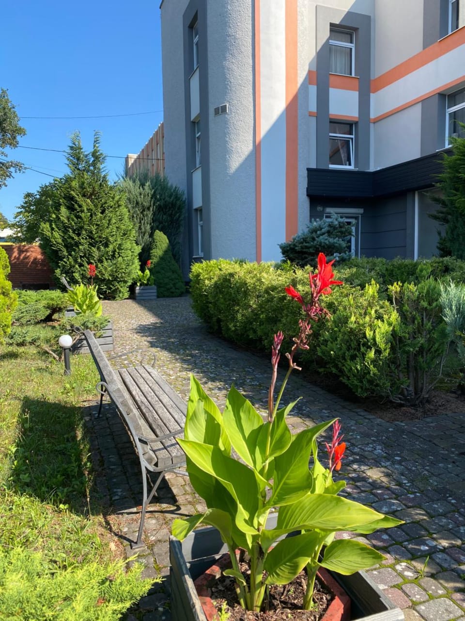Property building, Spring, Garden