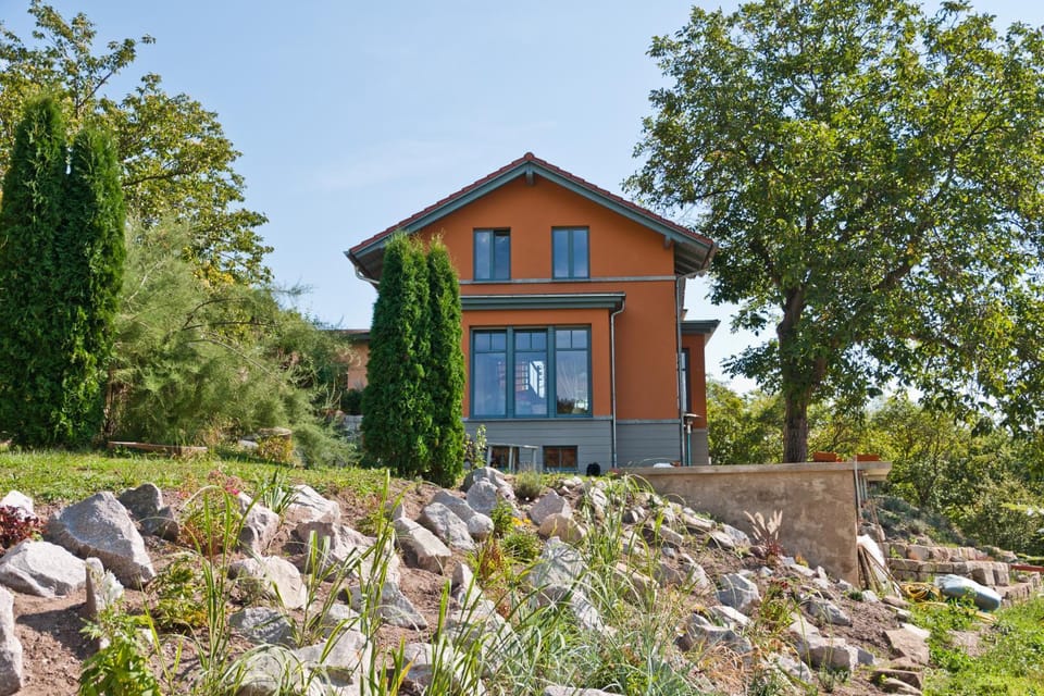 Property building, Garden, Garden view