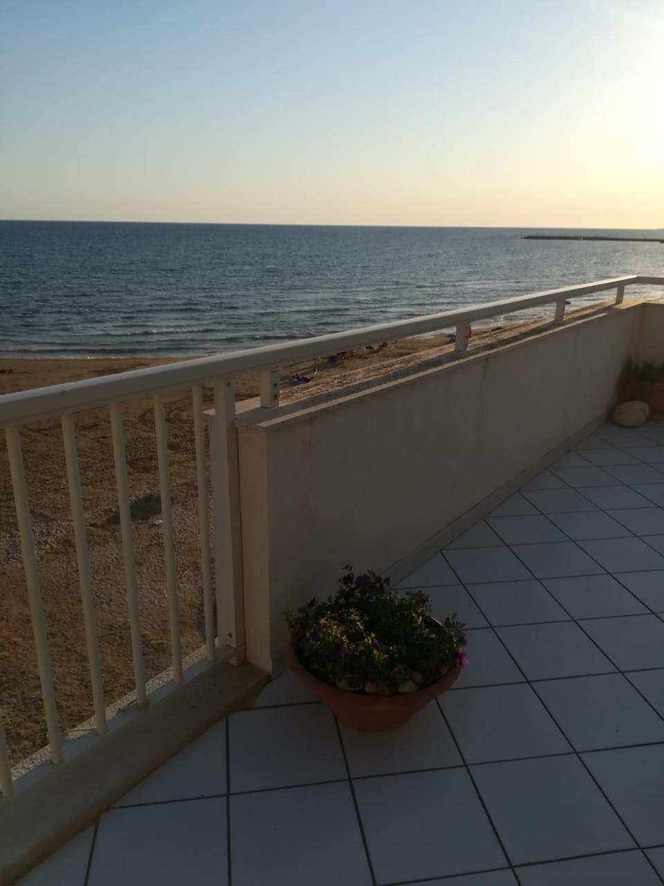 Balcony/Terrace, Beach, Sea view, Sunset