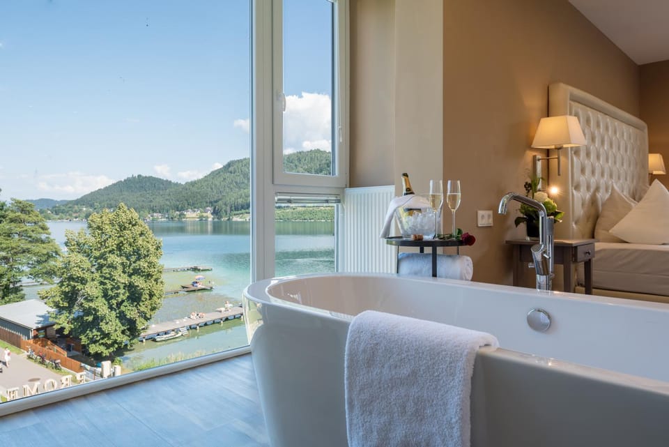 View (from property/room), Lake view, towels