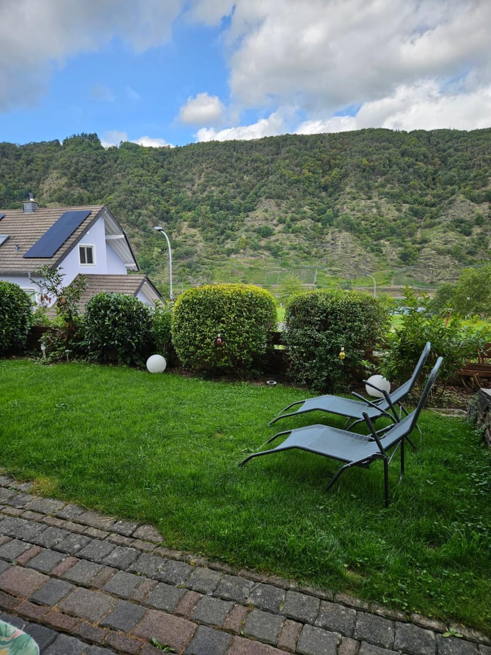 Natural landscape, Garden, Mountain view, sunbed