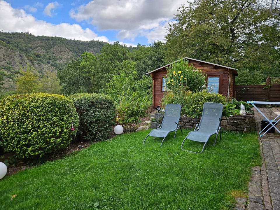 Patio, Natural landscape, Garden, Mountain view, sunbed