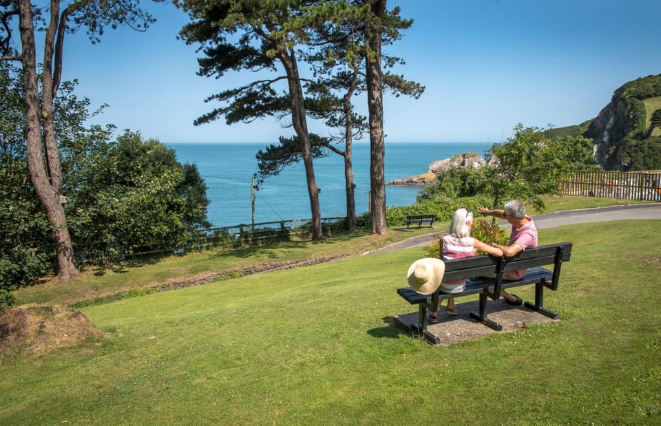 People, Garden, Sea view