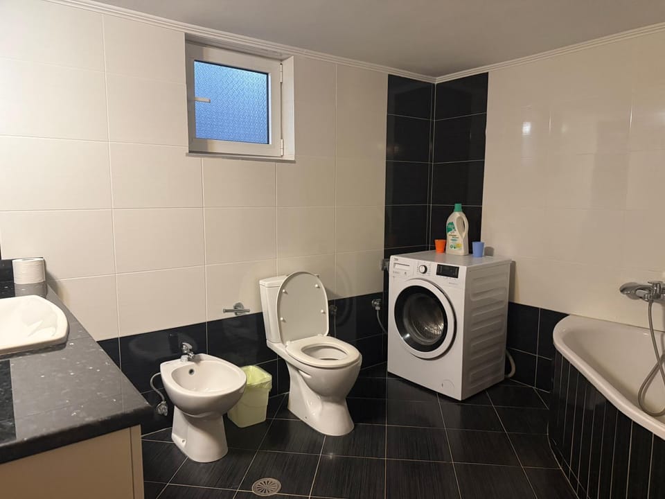 Toilet, washing machine