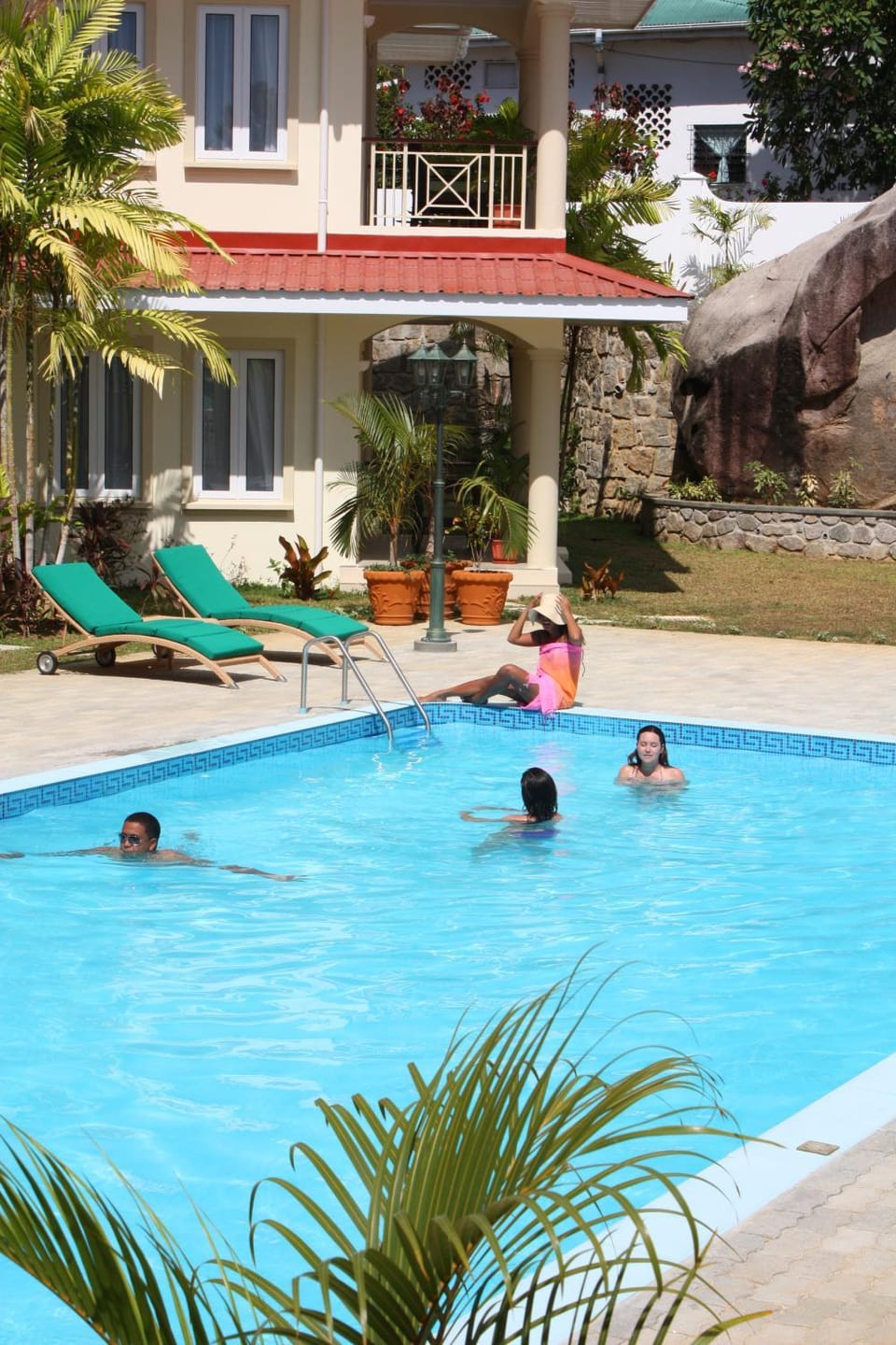Pool view, Swimming pool, group of guests