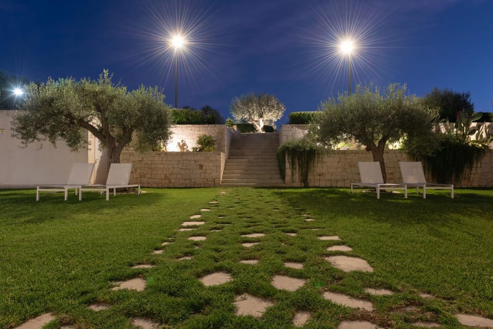 Night, Natural landscape, Garden