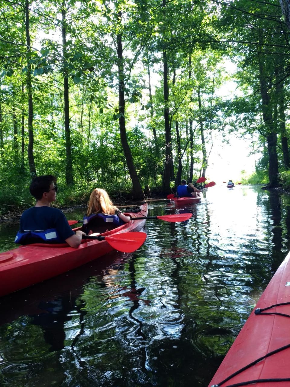 People, Natural landscape, Canoeing