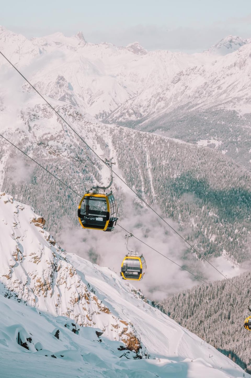Bird's eye view, Skiing