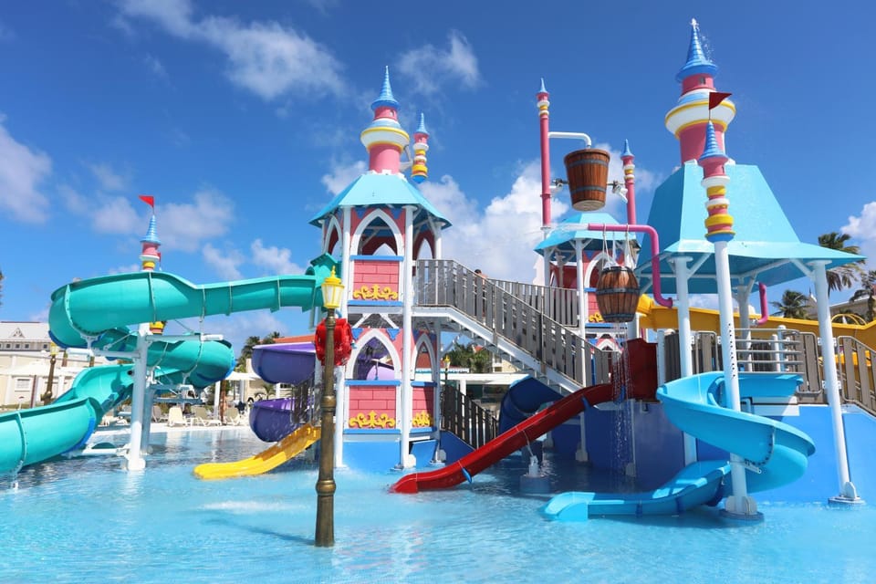 Natural landscape, Children play ground, Aqua park, Pool view, Swimming pool