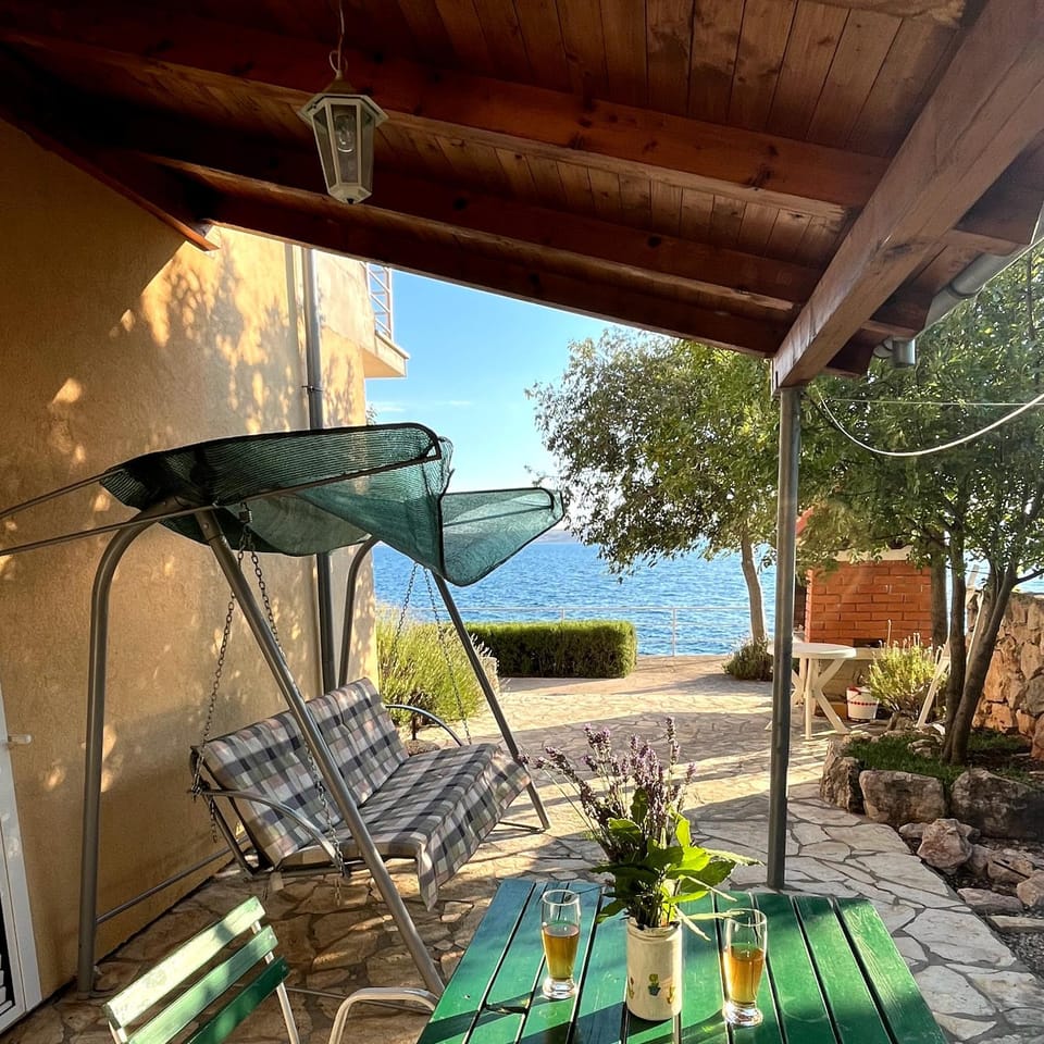 Patio, Day, Natural landscape, Garden, View (from property/room), Balcony/Terrace, Dining area, Garden view, Sea view, sunbed