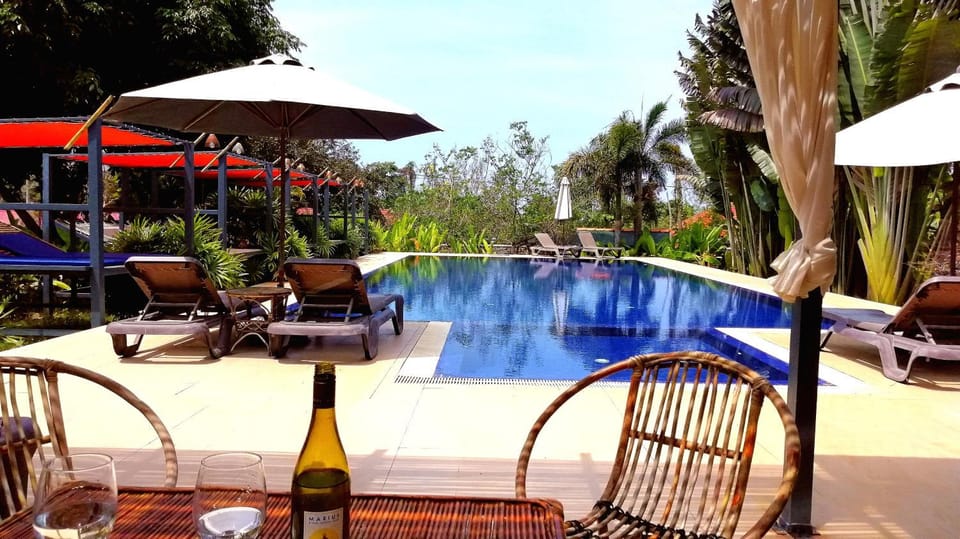 Swimming pool, Drinks, Alcoholic drinks, Sunset