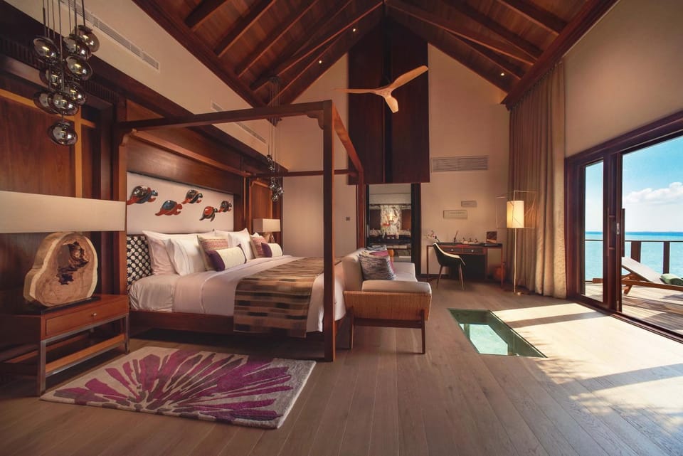 Bed, Photo of the whole room, Bedroom, Sea view