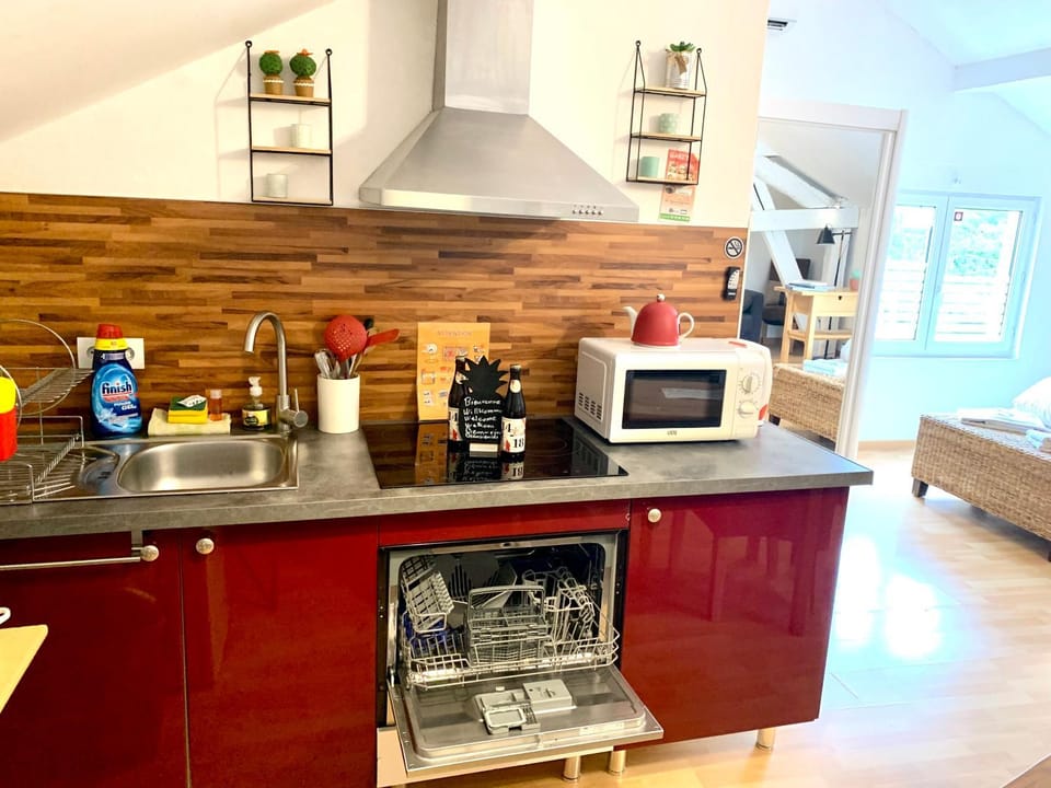 Coffee/tea facilities, Kitchen or kitchenette, Breakfast, Lunch, dishwasher, minibar, pet friendly, stove