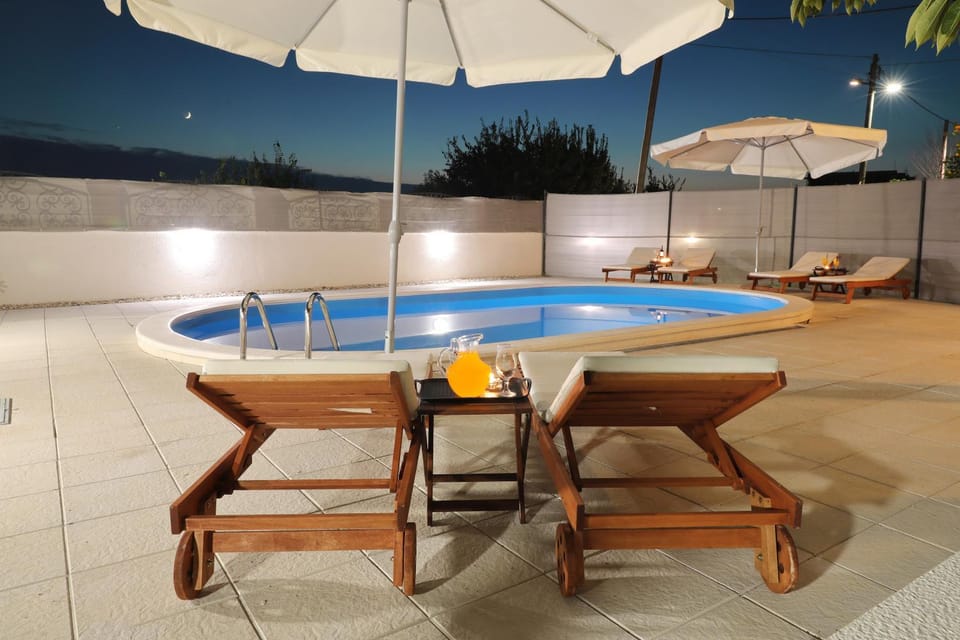 Beach, Swimming pool, Swimming pool, Sunset