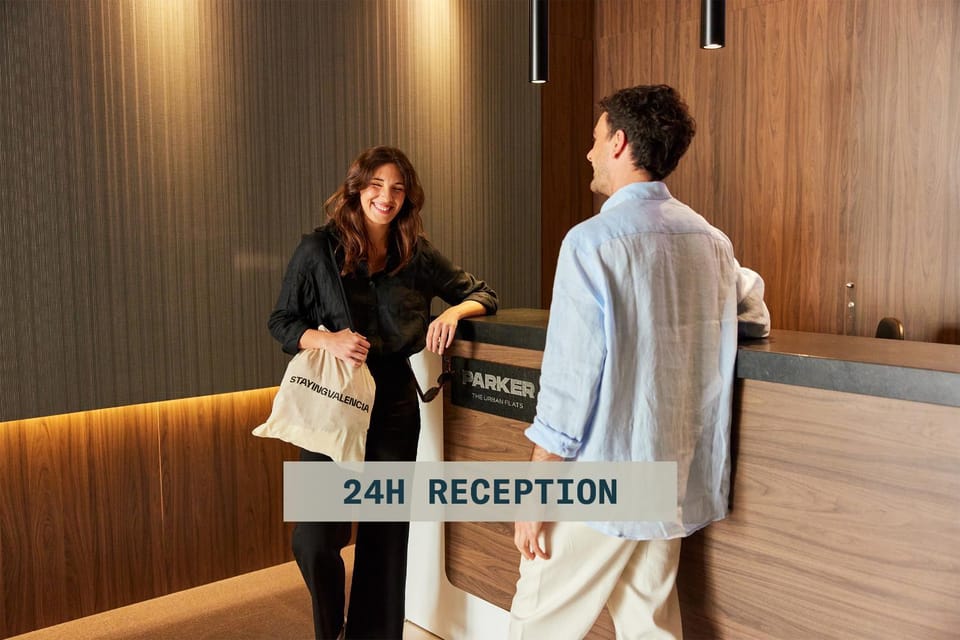 Lobby or reception, Text overlay