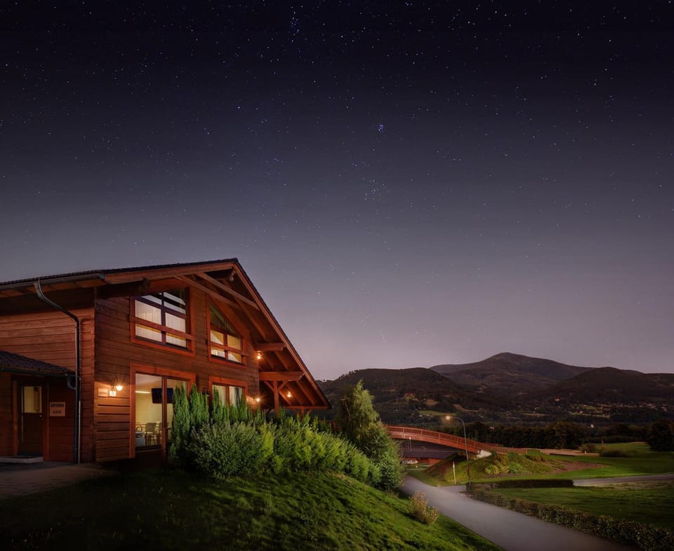 Property building, Night, Natural landscape