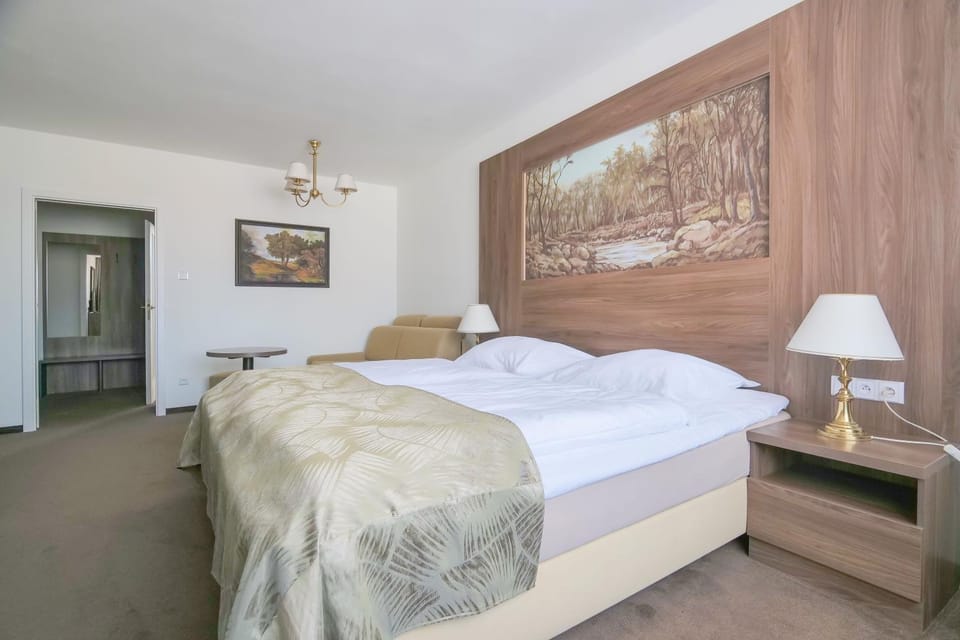 Bed, TV and multimedia, Seating area