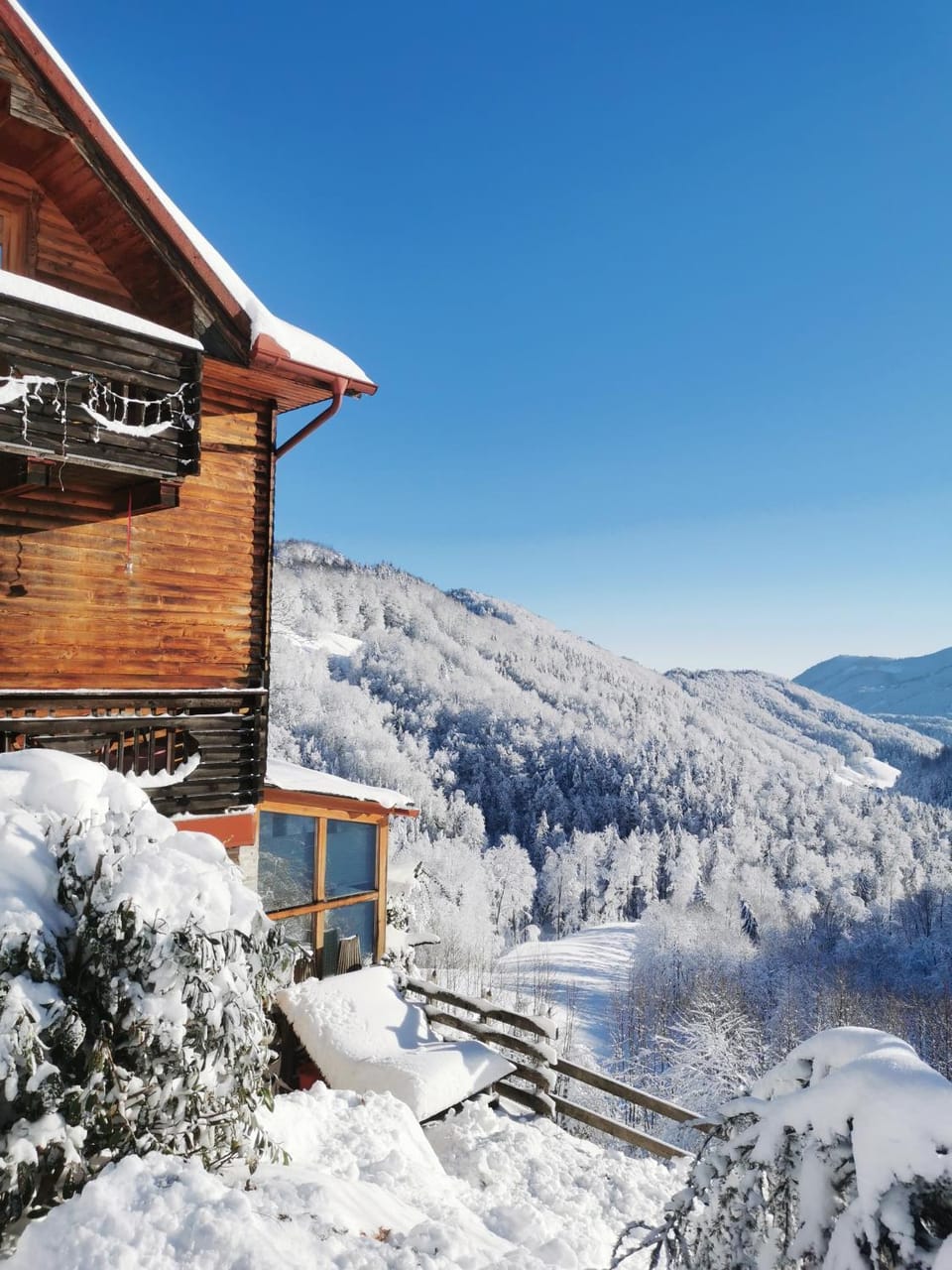 Natural landscape, Winter, Mountain view