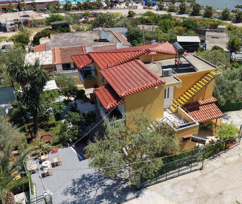 Property building, Day, Neighbourhood, Natural landscape, Bird's eye view