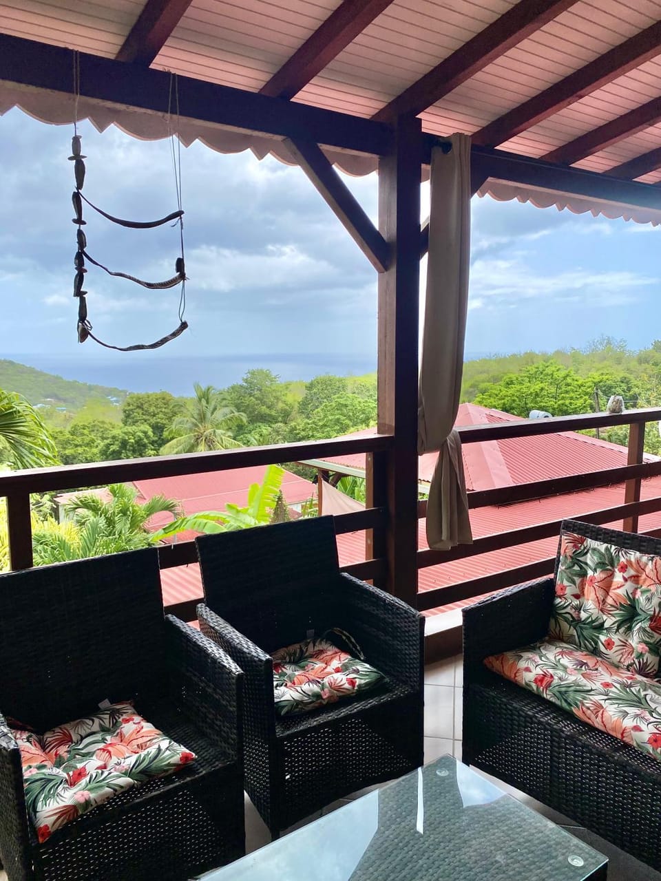 Patio, Day, Natural landscape, View (from property/room), Balcony/Terrace, Living room, Sea view