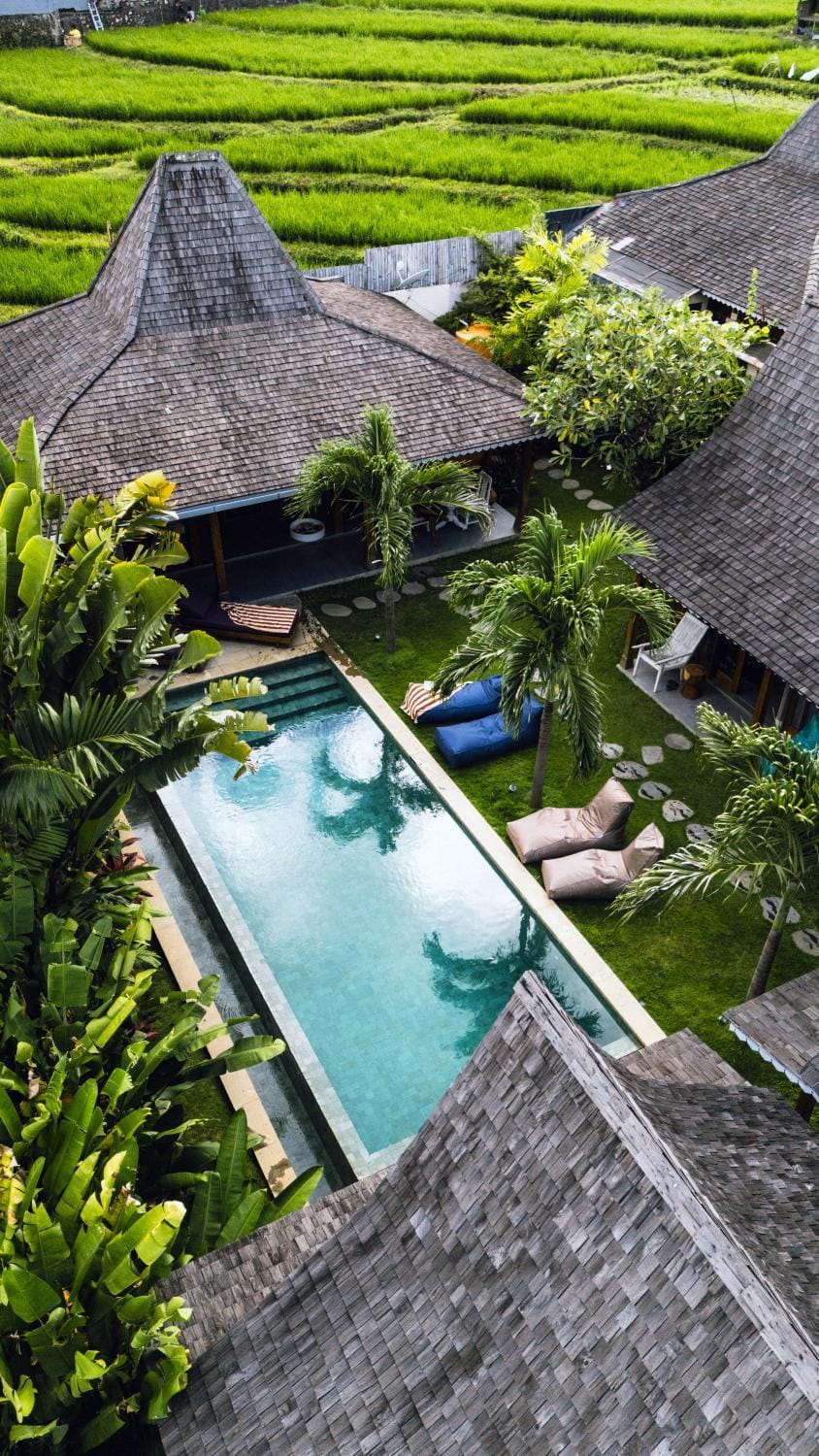 Property building, Pool view
