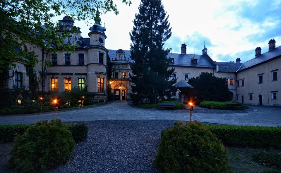 Property building, Night, Sunset