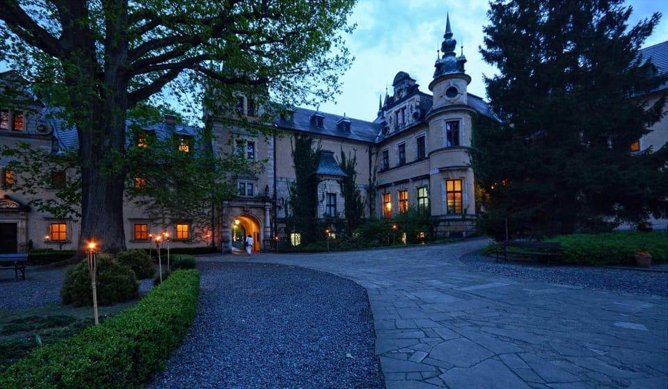 Property building, Night, Sunset