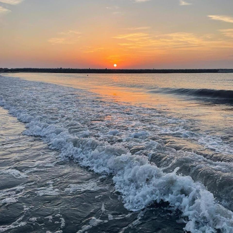 Natural landscape, Beach, Sea view, Sunrise