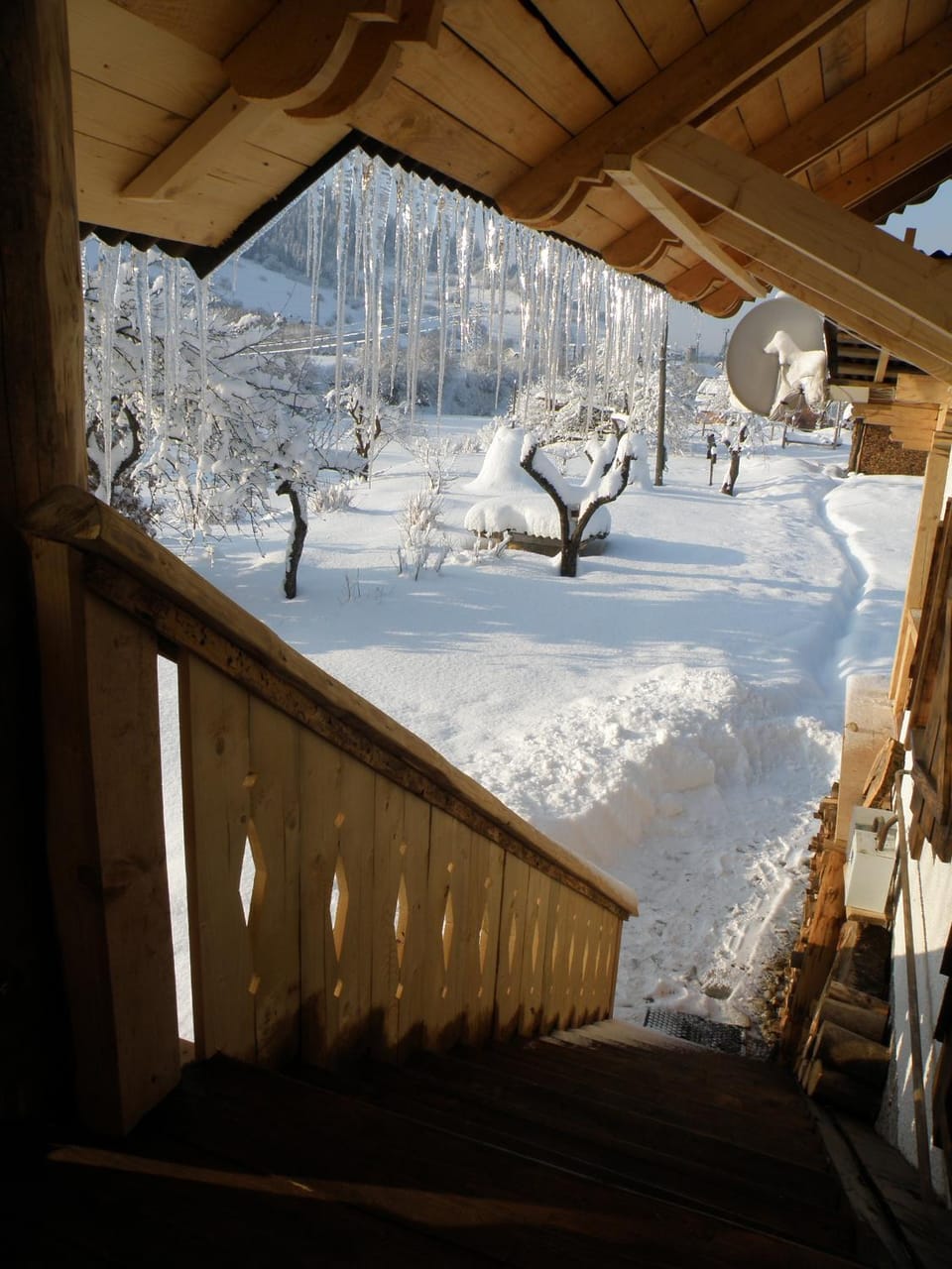 Natural landscape, Winter, Balcony/Terrace, Area and facilities