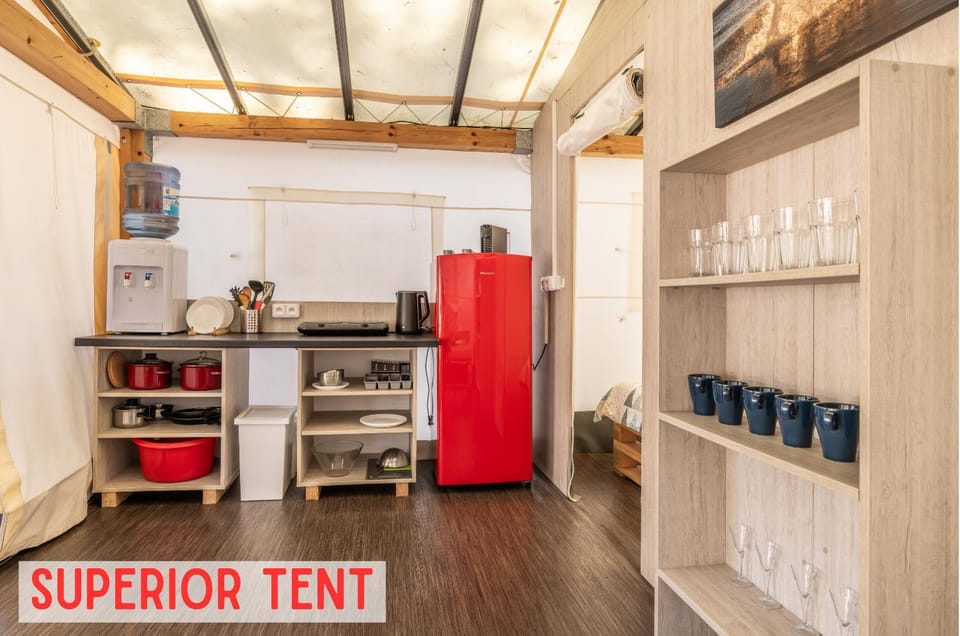 Coffee/tea facilities, Kitchen or kitchenette, stove