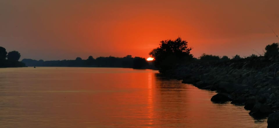 River view, Sunset