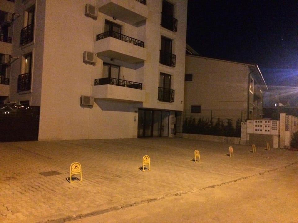 Property building, Night, Street view, Parking