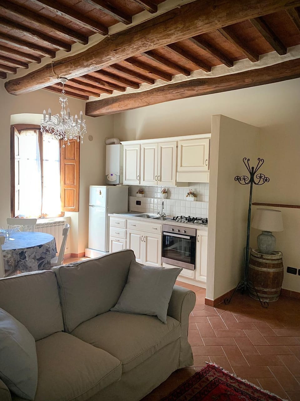 Kitchen or kitchenette, Living room, Dining area