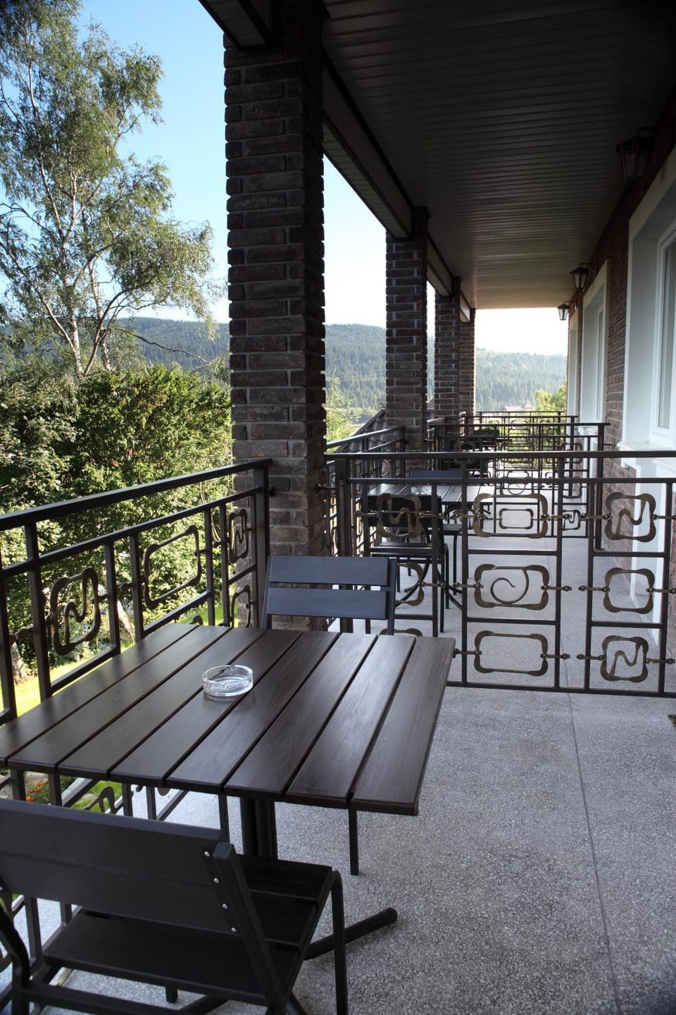 Natural landscape, View (from property/room), Balcony/Terrace, Dining area, Mountain view