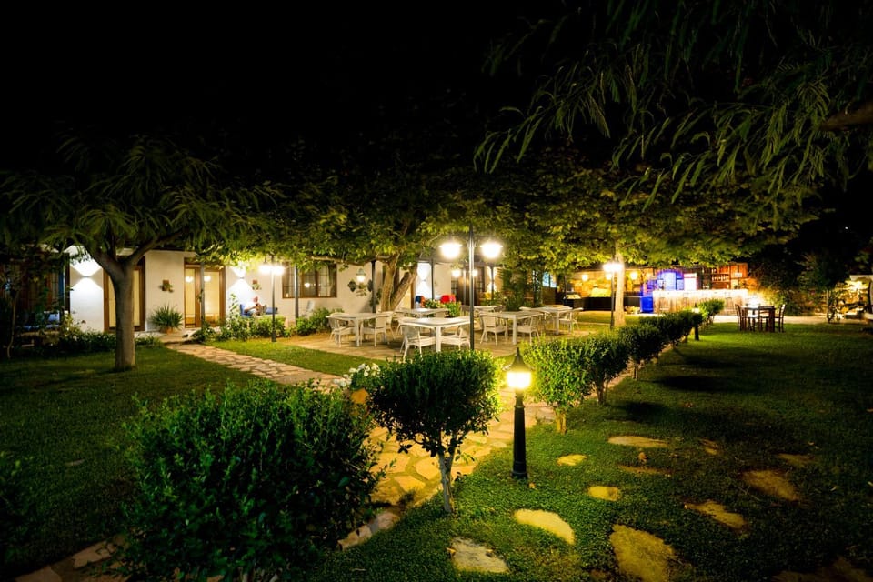 Property building, Night, Garden, On site