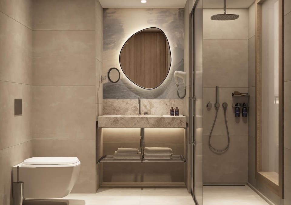 Shower, Toilet, Bathroom, towels
