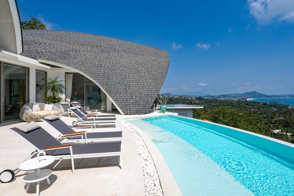 Patio, Pool view