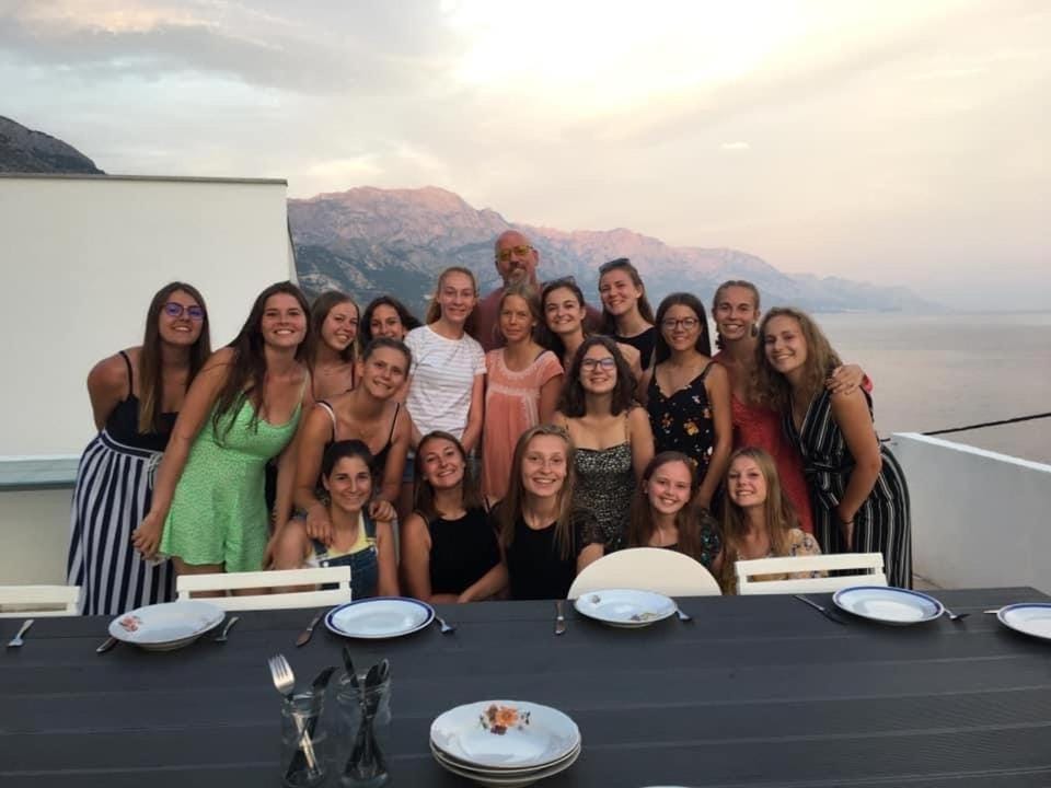 Dinner, group of guests