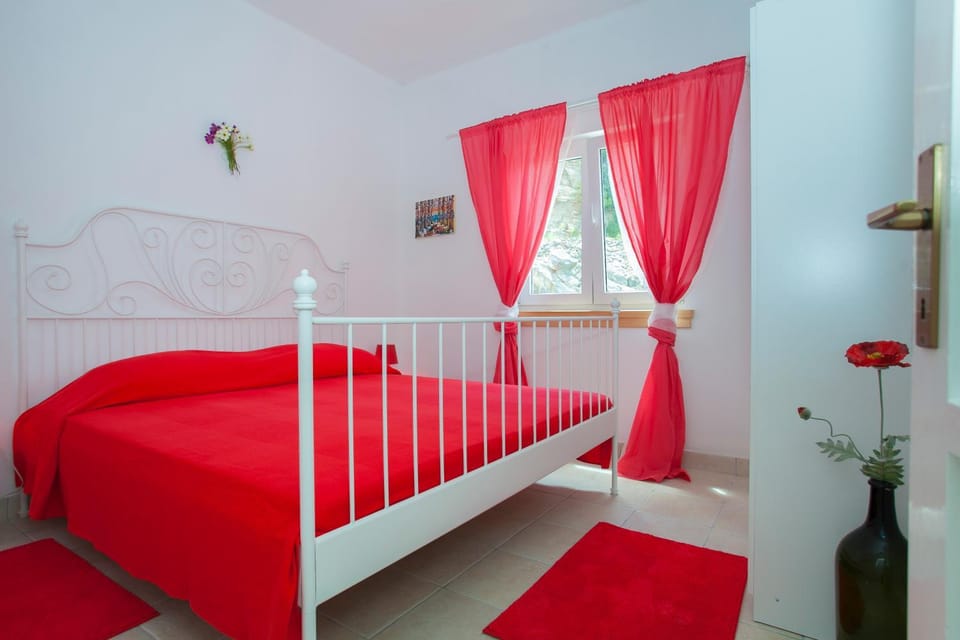 Bed, Day, Summer, Bedroom, On site, Garden view