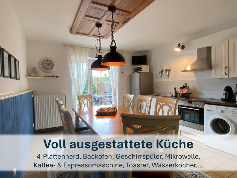 Kitchen or kitchenette, dishwasher, stove, washing machine