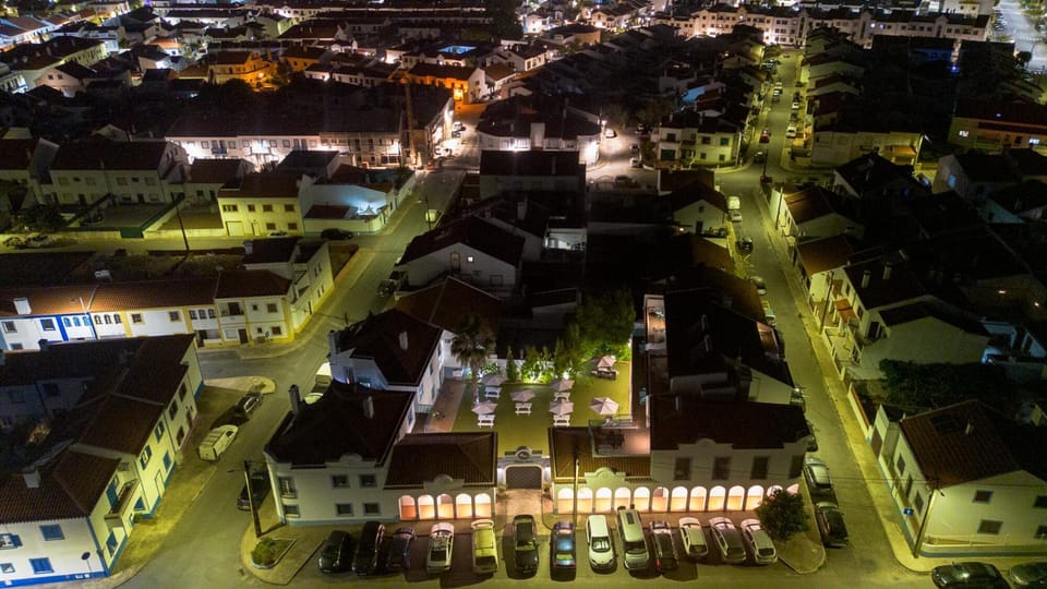 Night, Neighbourhood, Bird's eye view