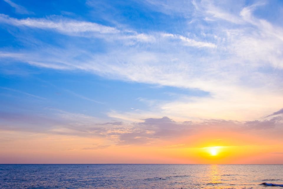 Day, Natural landscape, Sea view, Sunset