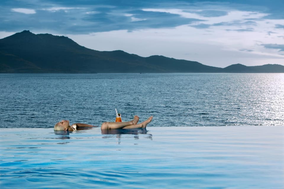 Swimming pool, Sunrise, Sunset