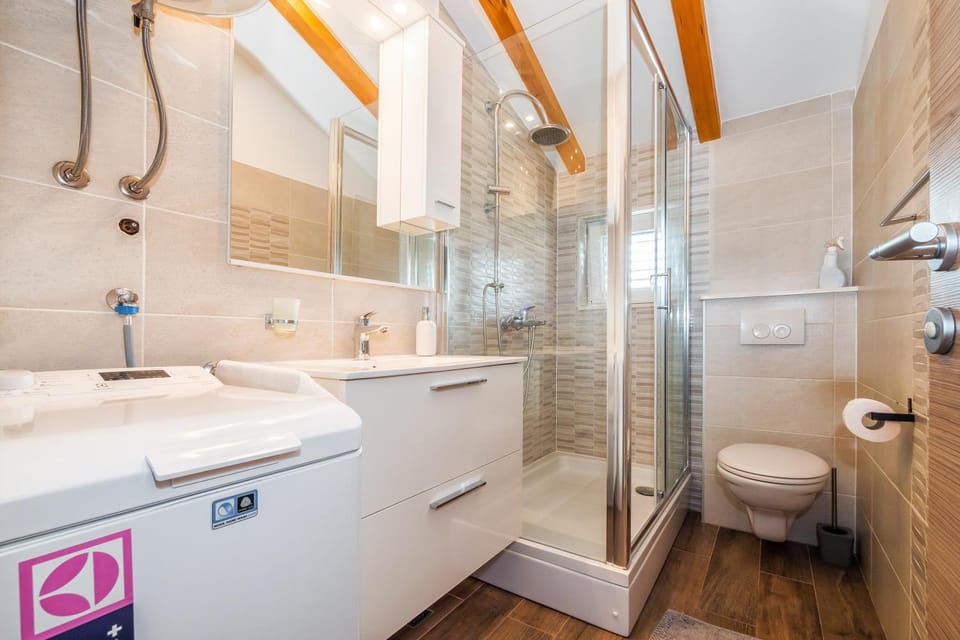 Shower, Toilet, Bathroom, towels