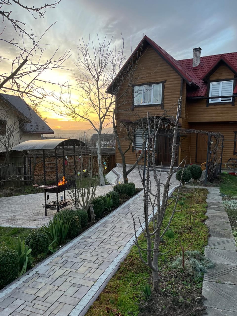 Property building, Sunset