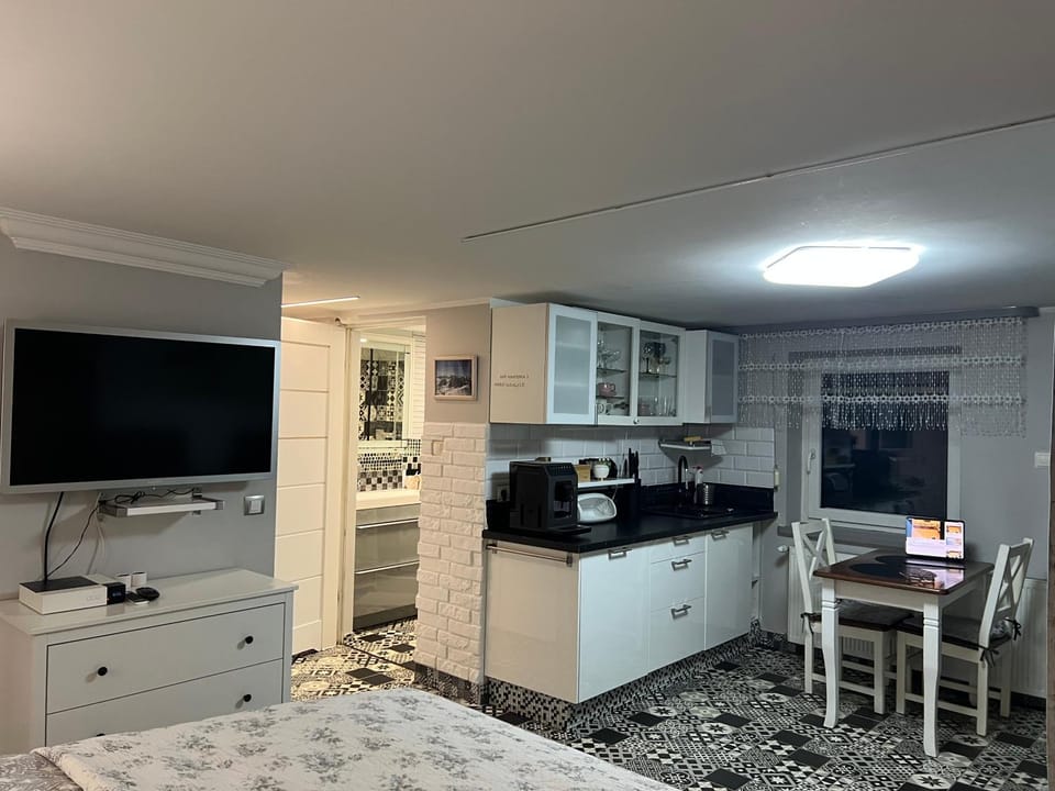 Bed, Kitchen or kitchenette, Photo of the whole room