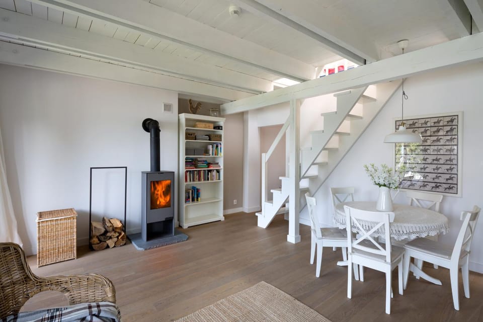 Library, Living room, Dining area
