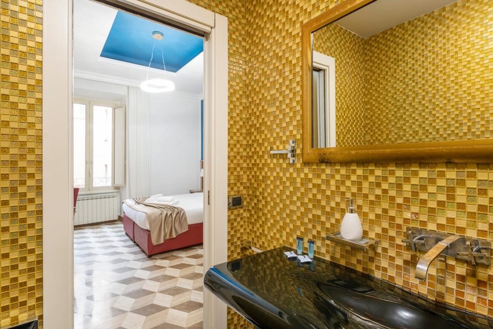 Bed, Bathroom, Bedroom