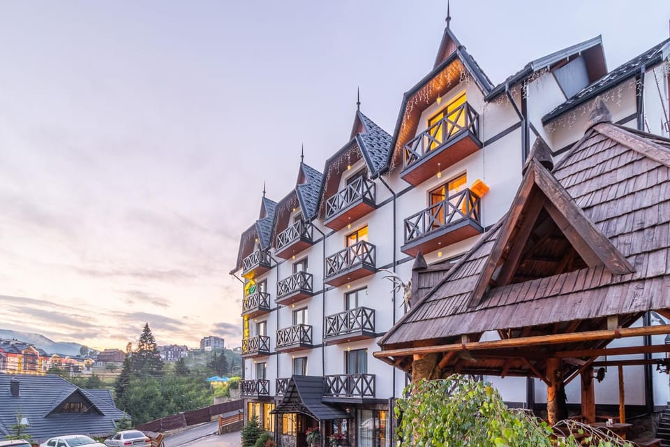 Property building, Sunset