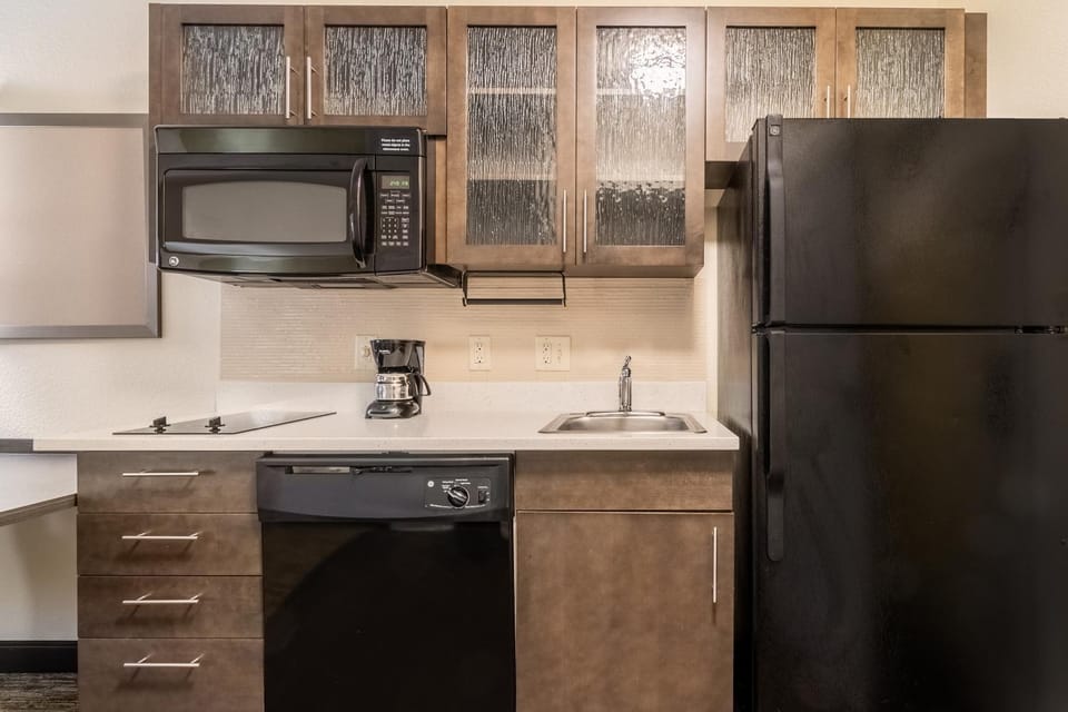 Kitchen or kitchenette, dishwasher, minibar, stove